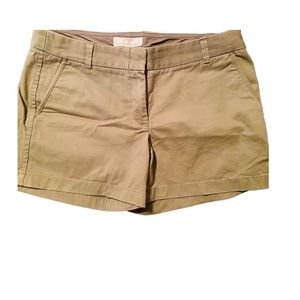 J. Crew Chino Broken-in shorts, size 12, green